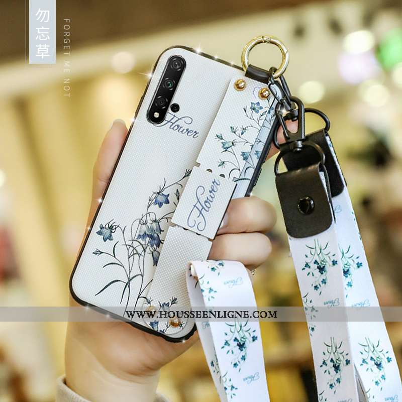 Étui Honor 20 Fluide Doux Silicone Créatif Tendance Coque Incassable Rose