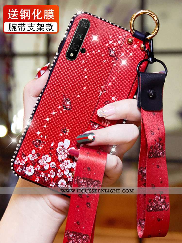 Étui Honor 20 Fluide Doux Silicone Créatif Tendance Coque Incassable Rose