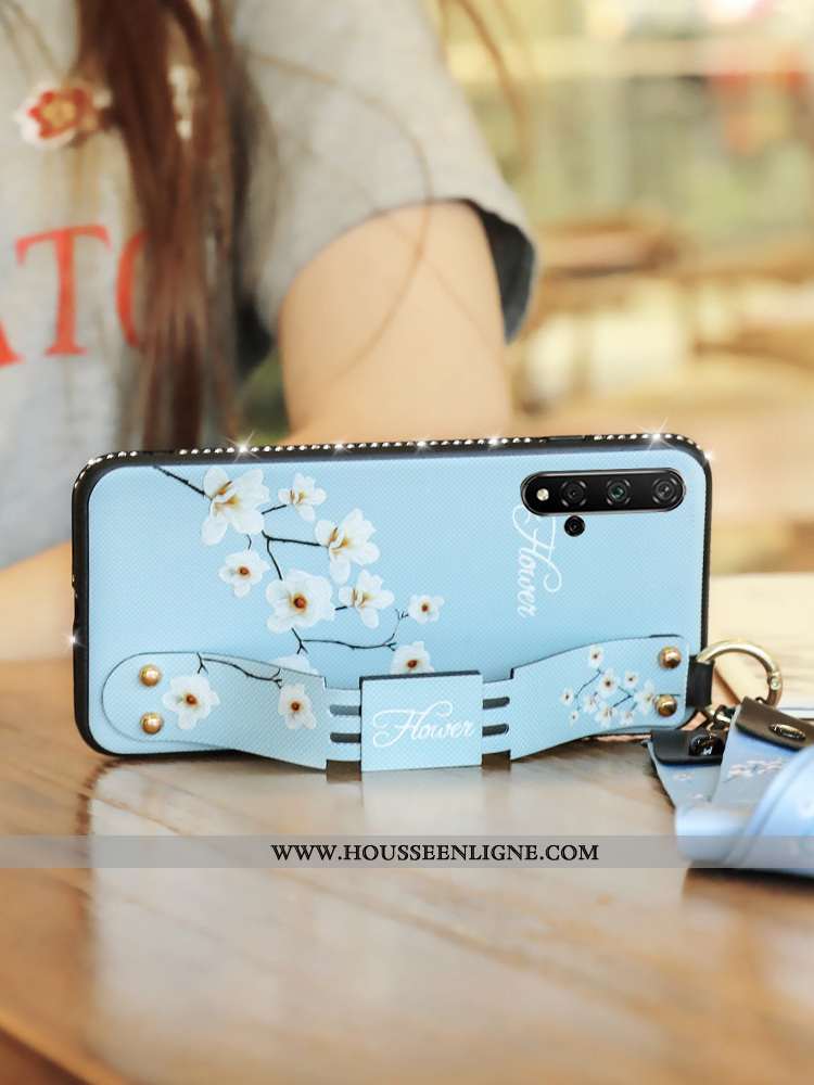 Étui Honor 20 Fluide Doux Silicone Créatif Tendance Coque Incassable Rose