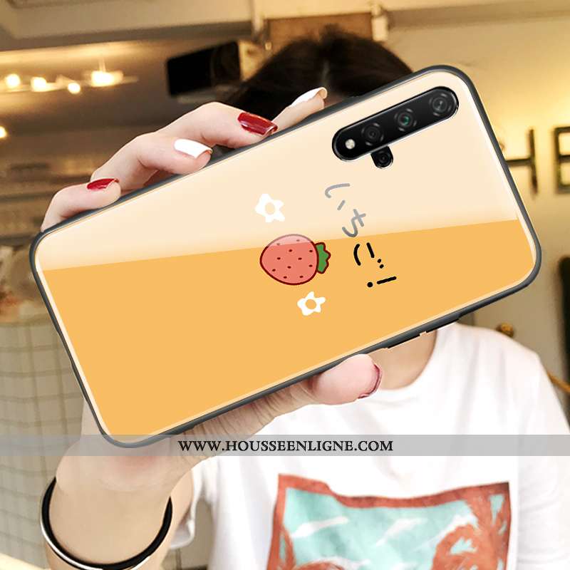Étui Honor 20 Fluide Doux Silicone Dessin Animé Téléphone Portable Tout Compris Jeunesse Jaune