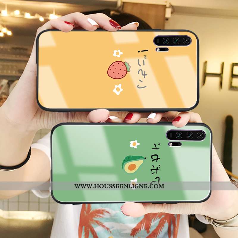 Étui Honor 20 Fluide Doux Silicone Dessin Animé Téléphone Portable Tout Compris Jeunesse Jaune