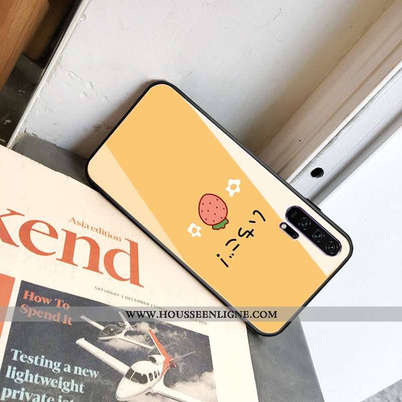Étui Honor 20 Fluide Doux Silicone Dessin Animé Téléphone Portable Tout Compris Jeunesse Jaune