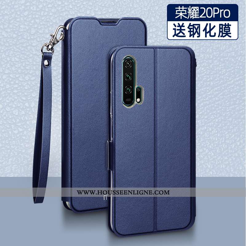 Étui Honor 20 Pro Cuir Fluide Doux Incassable Coque Protection Tout Compris Noir