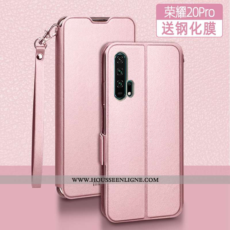 Étui Honor 20 Pro Cuir Fluide Doux Incassable Coque Protection Tout Compris Noir