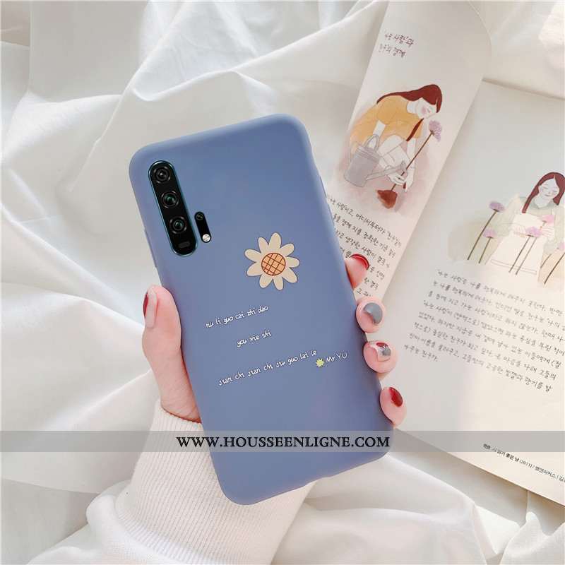 Étui Honor 20 Pro Délavé En Daim Fluide Doux Coque Silicone Protection Vert Téléphone Portable Verte