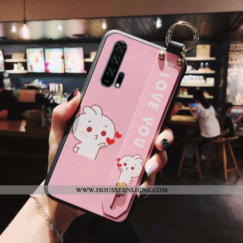 Étui Honor 20 Pro Fluide Doux Personnalité Rouge Dessin Animé Incassable Téléphone Portable
