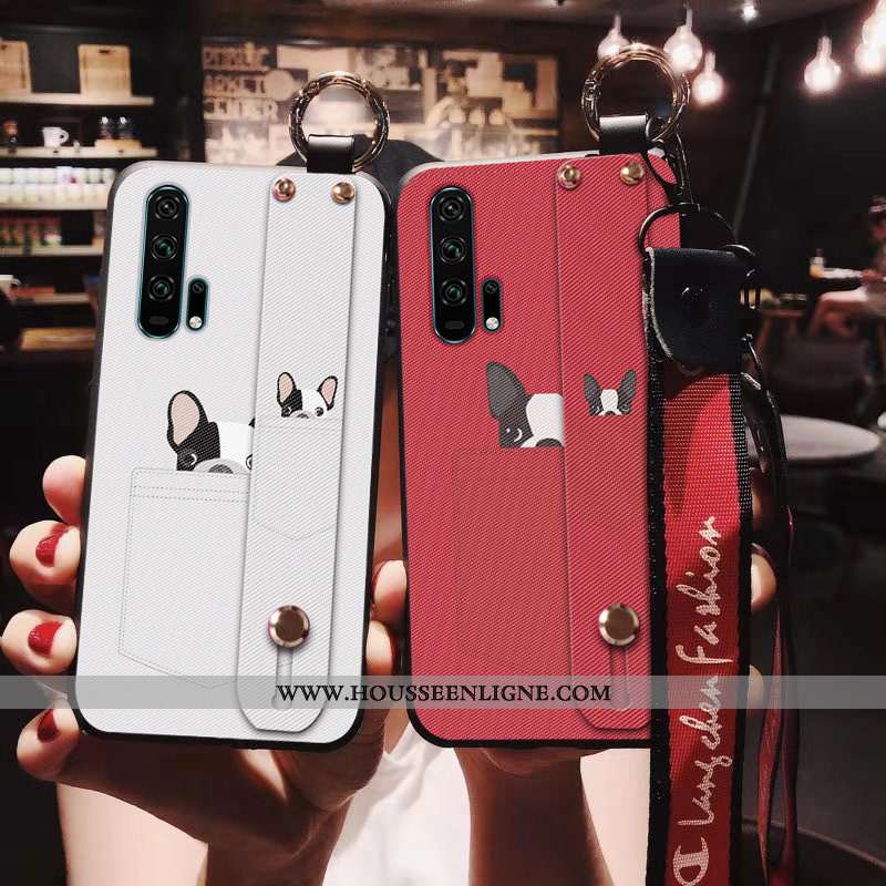 Étui Honor 20 Pro Fluide Doux Personnalité Rouge Dessin Animé Incassable Téléphone Portable