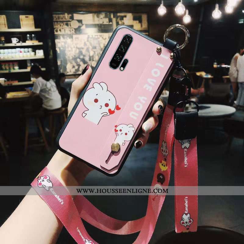 Étui Honor 20 Pro Fluide Doux Personnalité Rouge Dessin Animé Incassable Téléphone Portable