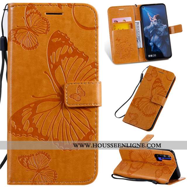 Étui Honor 20 Pro Fluide Doux Silicone Cuir Clamshell Rose Protection
