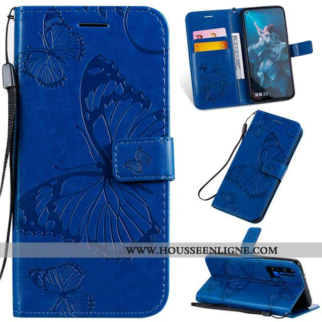 Étui Honor 20 Pro Fluide Doux Silicone Cuir Clamshell Rose Protection