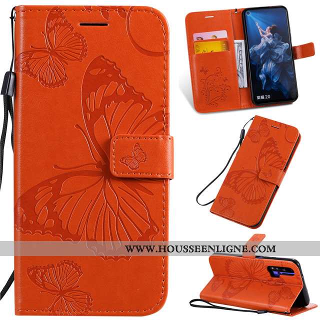 Étui Honor 20 Pro Fluide Doux Silicone Cuir Clamshell Rose Protection