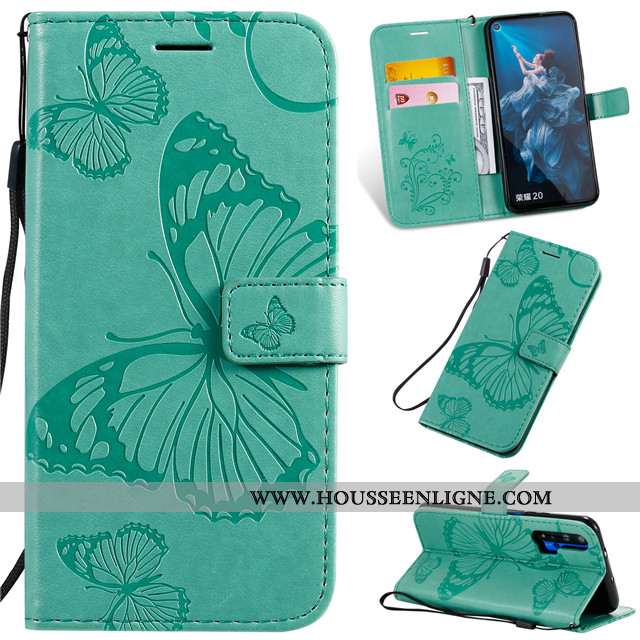 Étui Honor 20 Pro Fluide Doux Silicone Cuir Clamshell Rose Protection