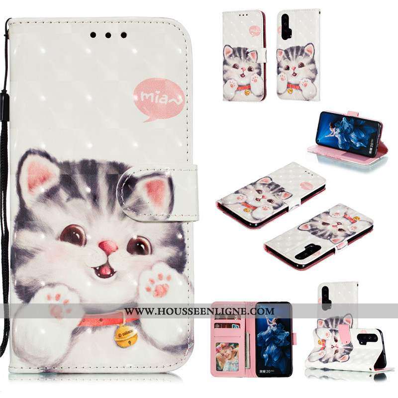 Étui Honor 20 Pro Fluide Doux Silicone Peinture Téléphone Portable Cuir Protection Beige