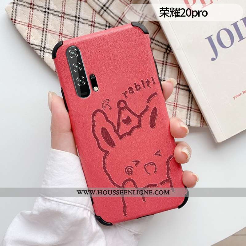 Étui Honor 20 Pro Fluide Doux Silicone Tout Compris Ours Téléphone Portable Cuir Tendance Violet