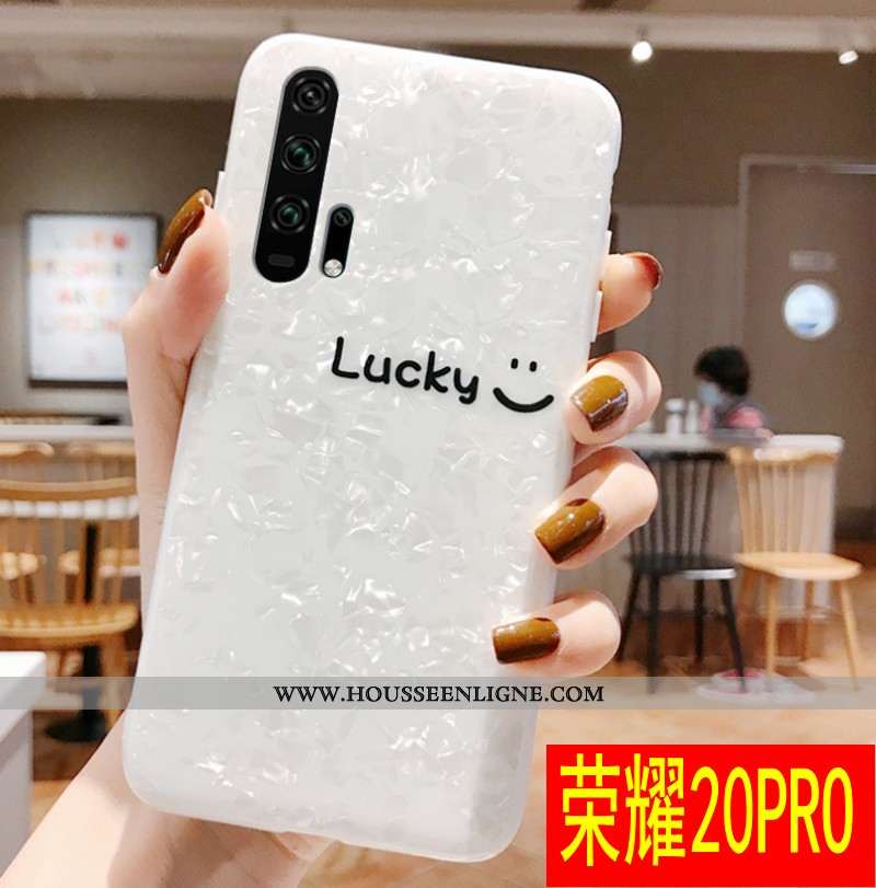 Étui Honor 20 Pro Mode Protection Blanc Incassable Simple Fluide Doux Tout Compris Blanche
