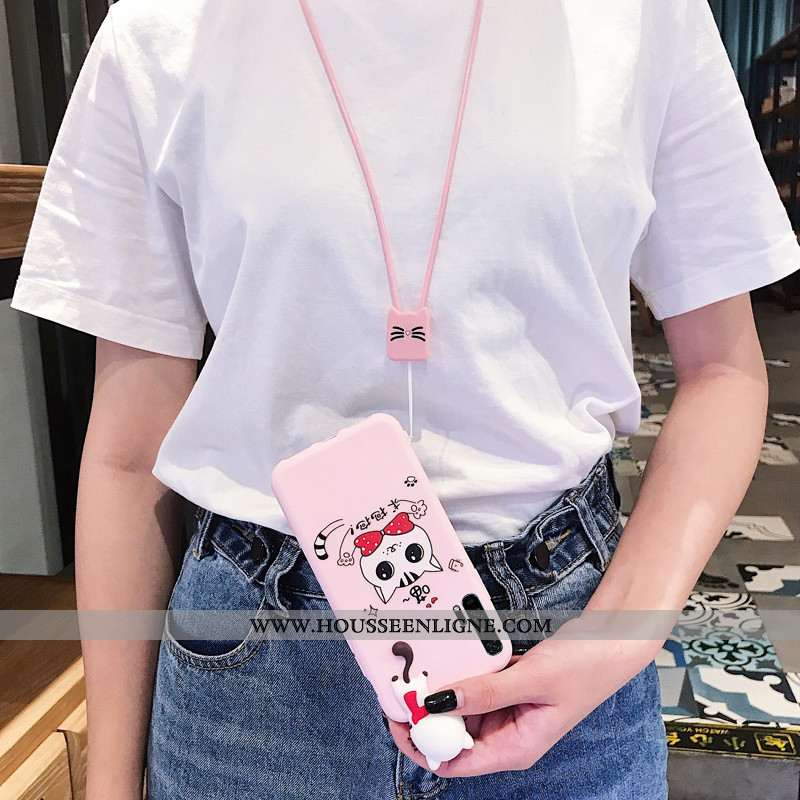 Étui Honor 20 Pro Ornements Suspendus Charmant Rose Coque Incassable Téléphone Portable Dimensionnel
