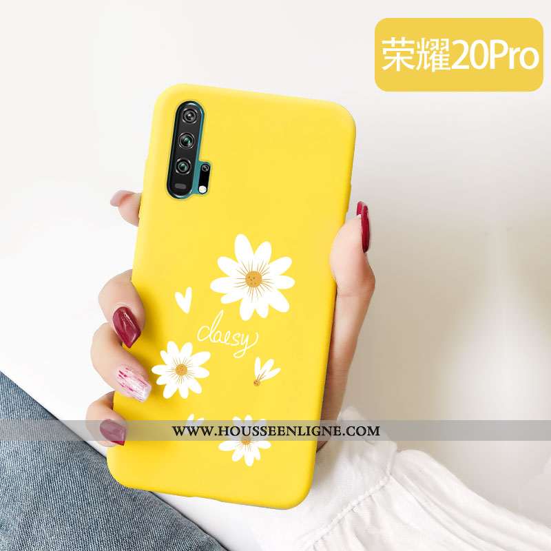 Étui Honor 20 Pro Personnalité Charmant Téléphone Portable Tout Compris Petite Marguerite Protection