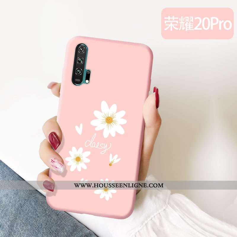 Étui Honor 20 Pro Personnalité Charmant Téléphone Portable Tout Compris Petite Marguerite Protection