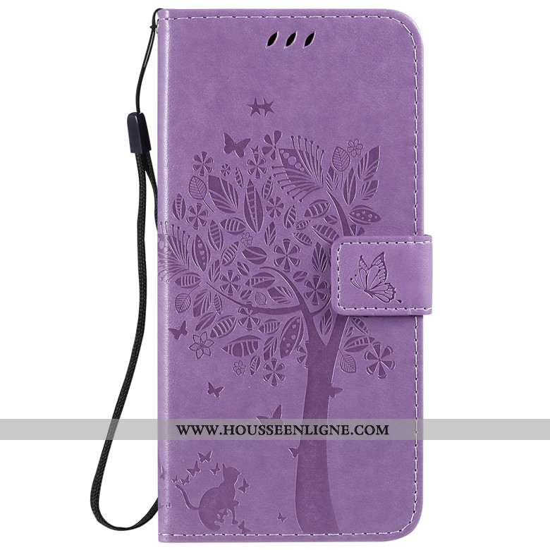 Étui Honor 20 Pro Protection Cuir Violet Incassable Téléphone Portable Silicone