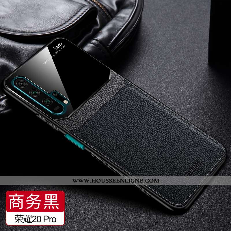 Étui Honor 20 Pro Tendance Légère Coque En Silicone Modèle Fleurie Verre Bleu Protection