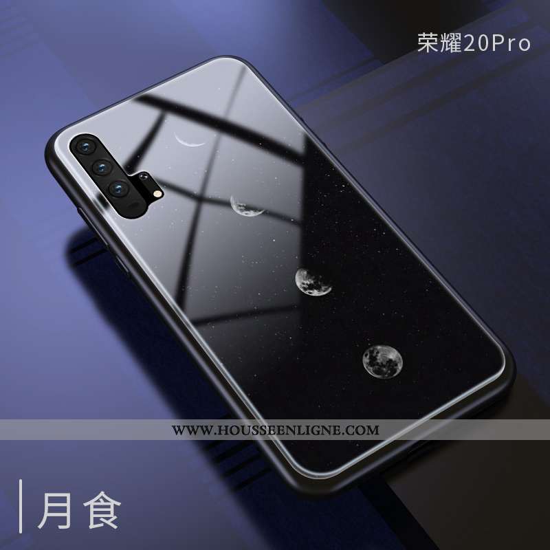 Étui Honor 20 Pro Ultra Tendance Silicone Légère Miroir Créatif Noir