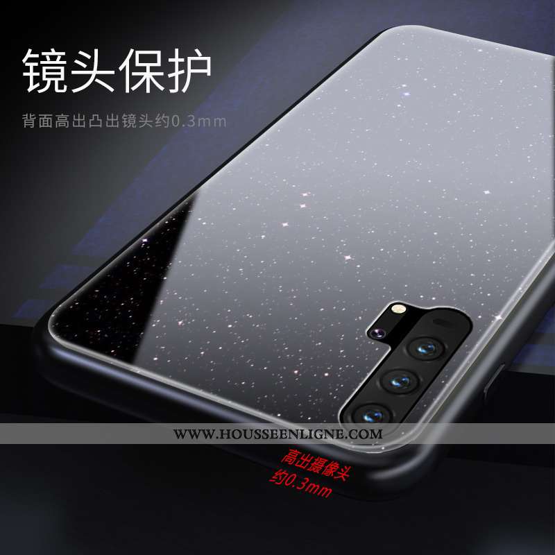 Étui Honor 20 Pro Ultra Tendance Silicone Légère Miroir Créatif Noir