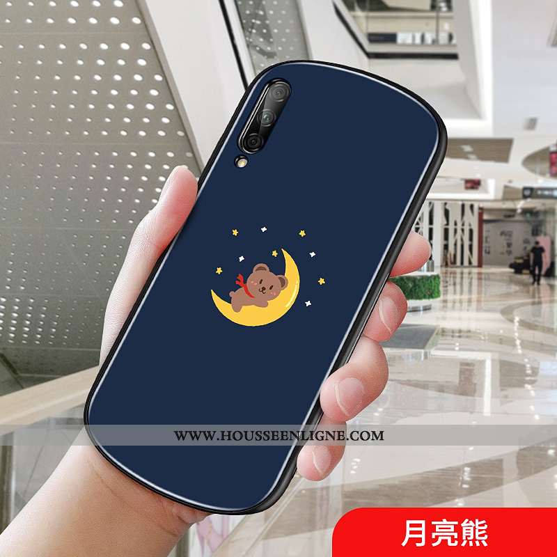 Étui Honor 20 Protection Créatif Blanc Simple Net Rouge Coque Dessin Animé Bleu Foncé