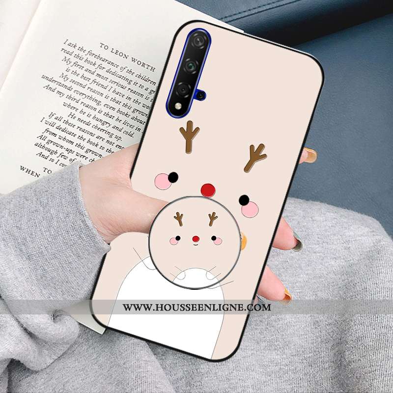 Étui Honor 20 Protection Personnalité Silicone Petit Incassable Fluide Doux Coque Beige