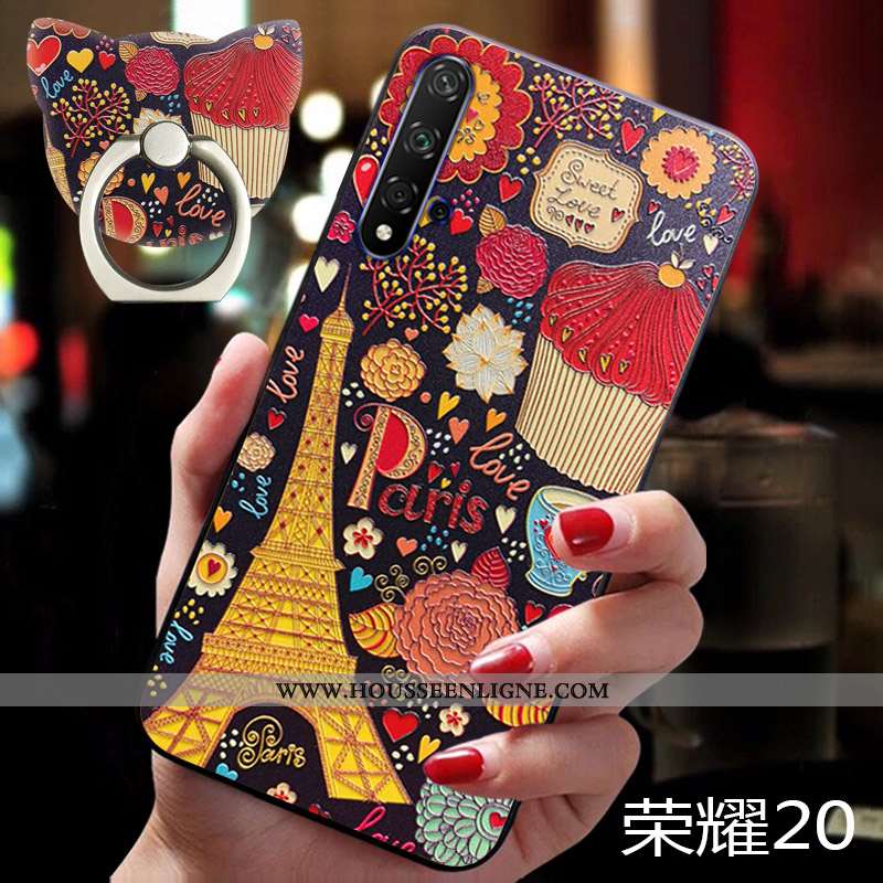 Étui Honor 20 Silicone Protection Coque Vintage Personnalité Ultra Coloré
