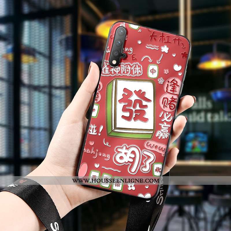 Étui Honor 20 Silicone Protection Gaufrage Téléphone Portable Charmant Tout Compris Orange