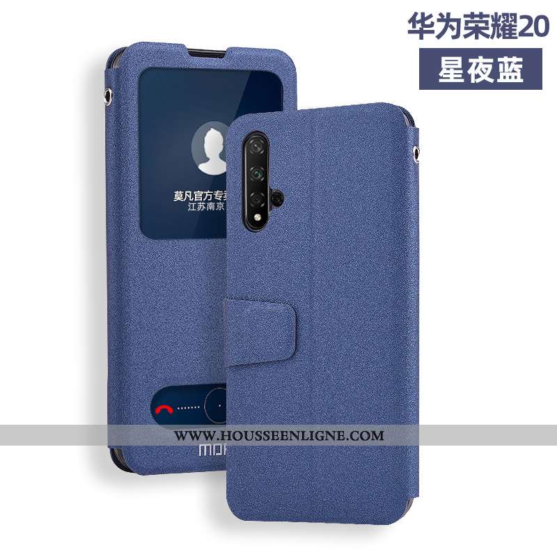 Étui Honor 20 Silicone Protection Incassable Jeunesse Cuir Clamshell Khaki