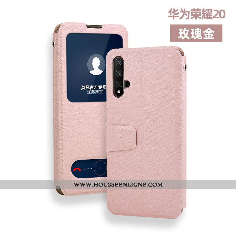 Étui Honor 20 Silicone Protection Incassable Jeunesse Cuir Clamshell Khaki