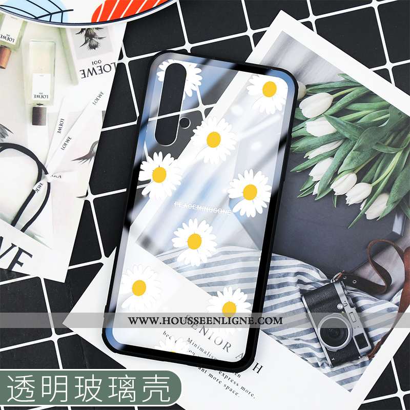 Étui Honor 20 Silicone Protection Net Rouge Fluide Doux Téléphone Portable Verre Bleu