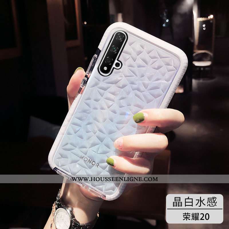 Étui Honor 20 Silicone Transparent Tendance Personnalité Net Rouge Téléphone Portable Incassable Ros
