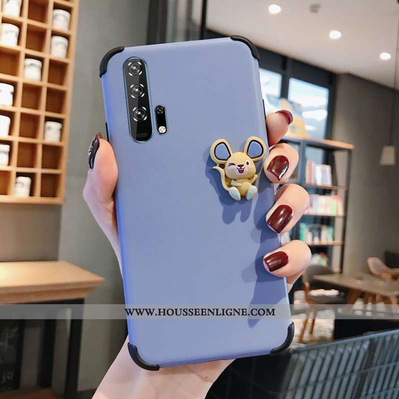 Étui Honor 20 Ultra Légère Charmant Coque Protection Net Rouge Jeunesse Bleu