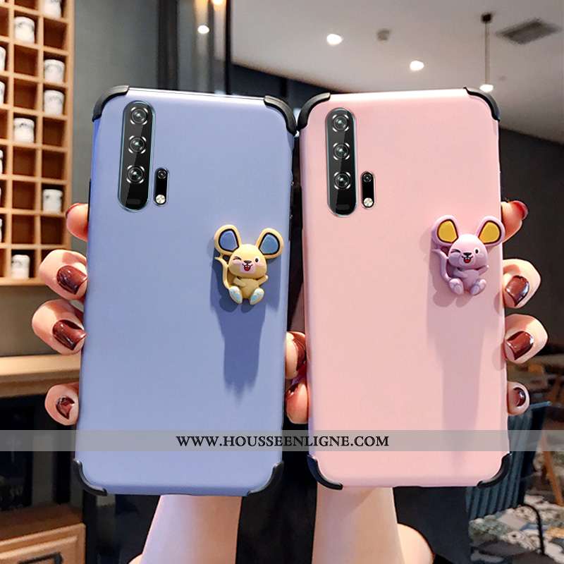 Étui Honor 20 Ultra Légère Charmant Coque Protection Net Rouge Jeunesse Bleu