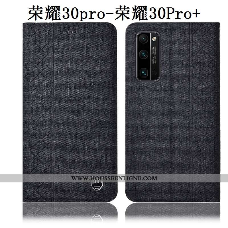Étui Honor 30 Pro Cuir Protection Incassable Housse Coque Gris