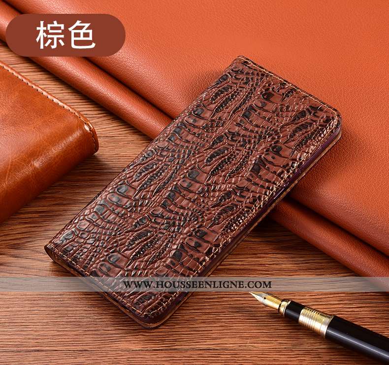 Étui Honor 30 Pro Protection Cuir Véritable Téléphone Portable Bleu Coque Housse