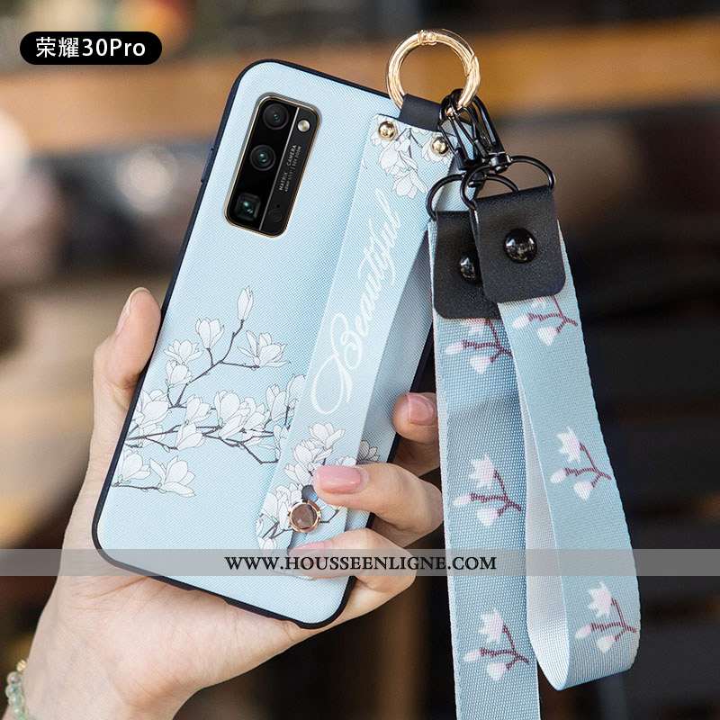 Étui Honor 30 Pro Tendance Fluide Doux Délavé En Daim Blanc Coque Incassable Blanche