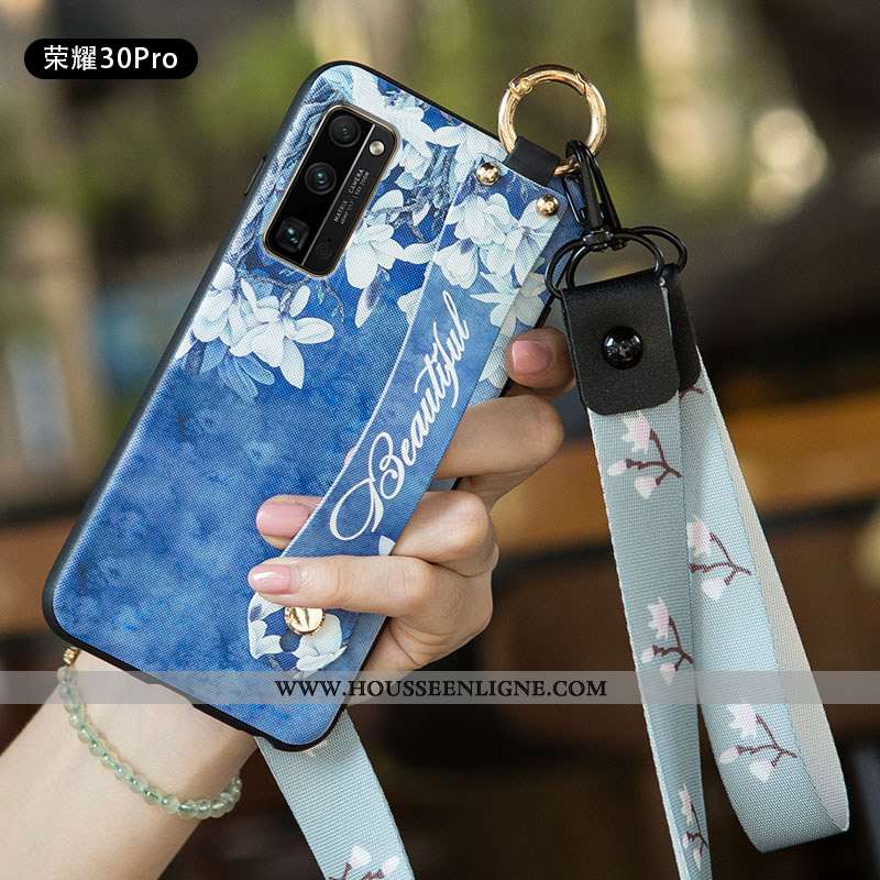 Étui Honor 30 Pro Tendance Fluide Doux Délavé En Daim Blanc Coque Incassable Blanche