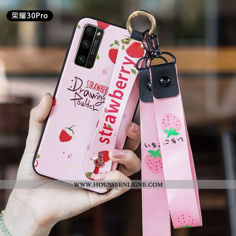 Étui Honor 30 Pro Tendance Fluide Doux Délavé En Daim Blanc Coque Incassable Blanche