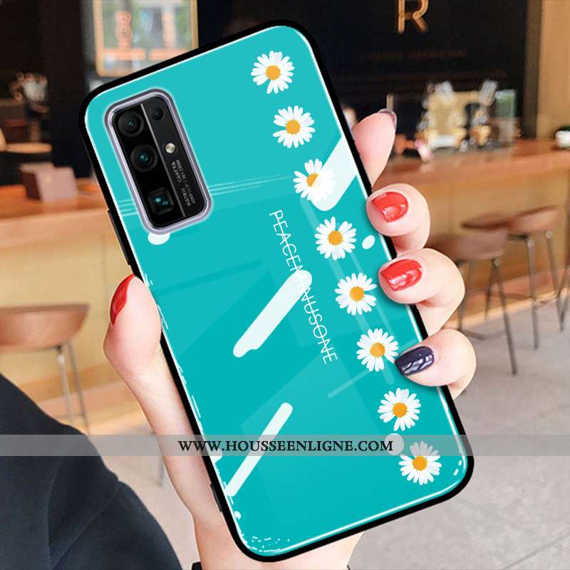 Étui Honor 30 Protection Verre Créatif Tempérer Difficile Légère Dragon Bleu