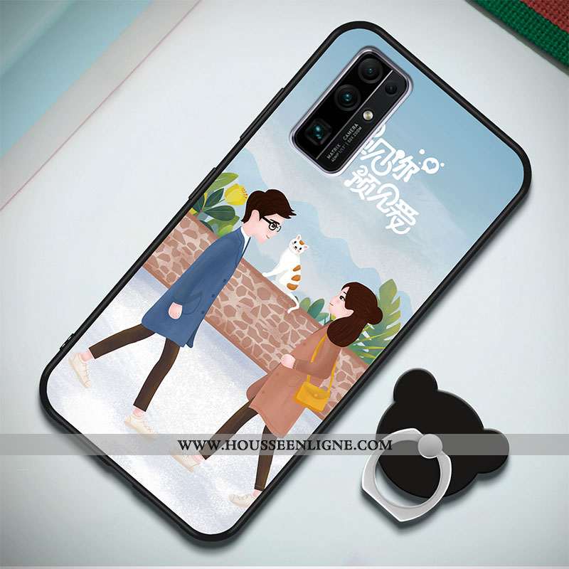 Étui Honor 30 Silicone Protection Nouveau Incassable Coque Fluide Doux Bleu Foncé