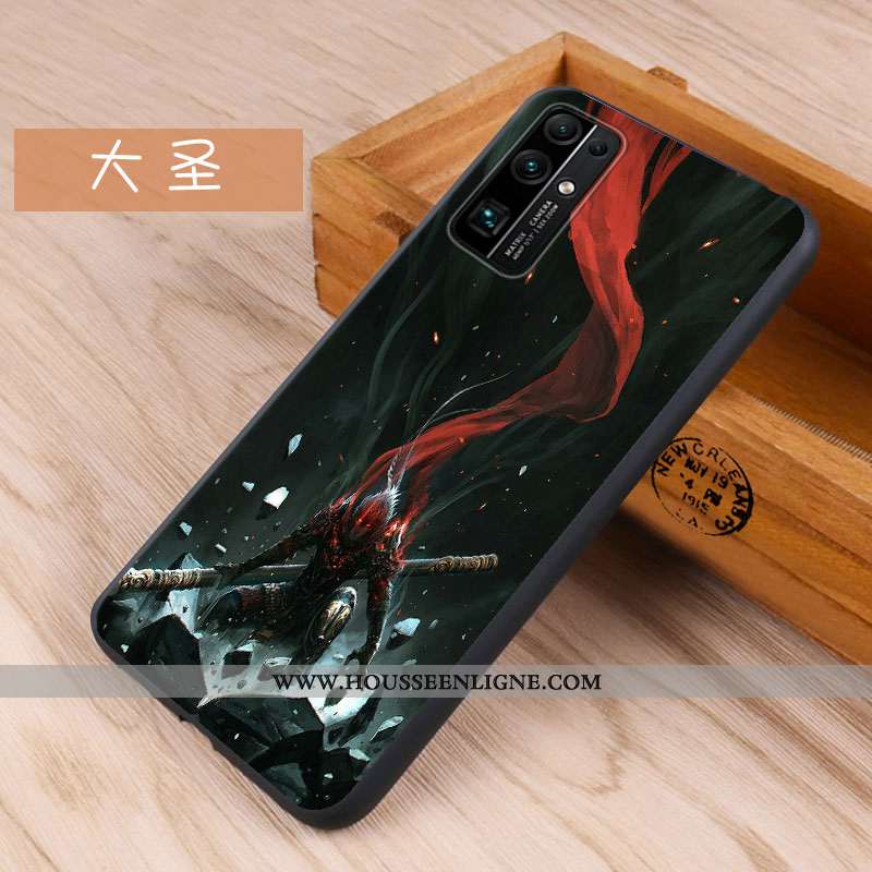Étui Honor 30 Silicone Tendance Fluide Doux Bleu Coque Incassable