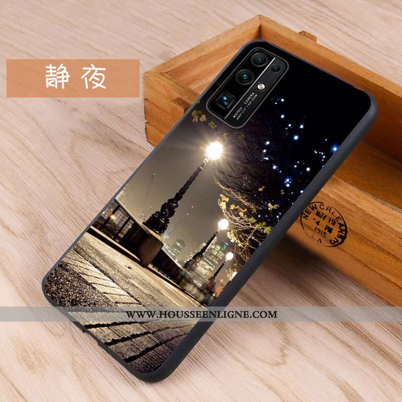 Étui Honor 30 Silicone Tendance Fluide Doux Bleu Coque Incassable