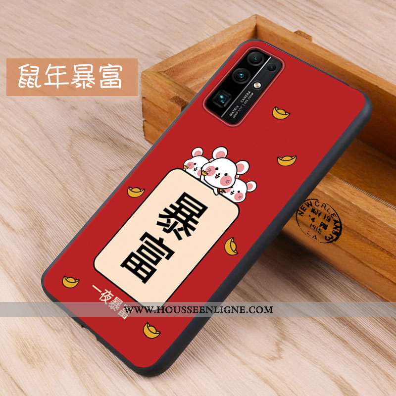 Étui Honor 30 Silicone Tendance Fluide Doux Bleu Coque Incassable