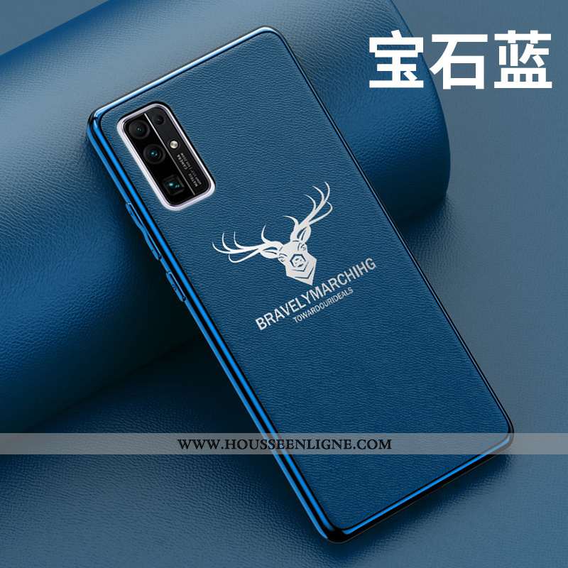 Étui Honor 30 Tendance Légère Tout Compris Net Rouge Téléphone Portable Cuir Protection Bleu