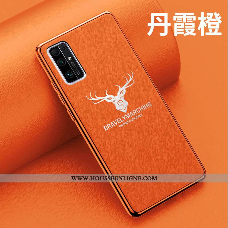Étui Honor 30 Tendance Légère Tout Compris Net Rouge Téléphone Portable Cuir Protection Bleu