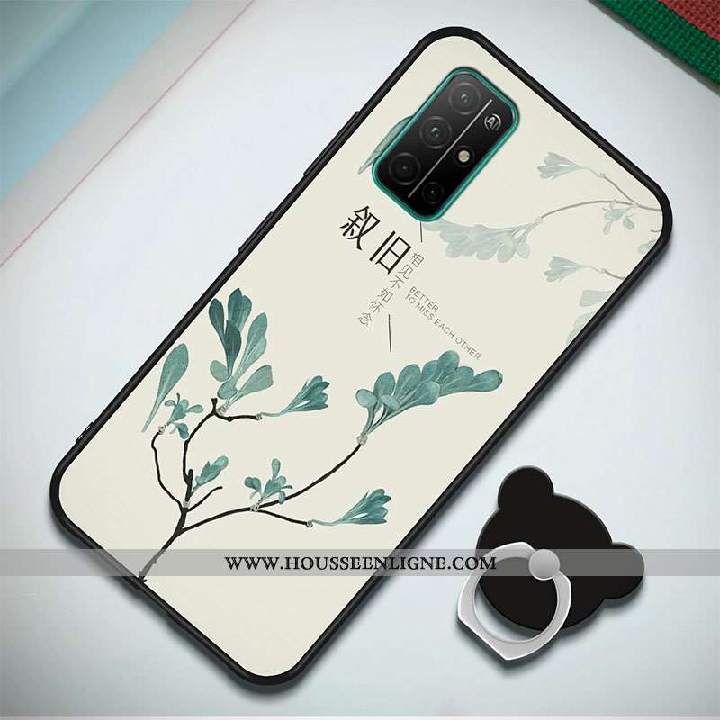 Étui Honor 30s Dessin Animé Protection Anneau Net Rouge Simple Tout Compris Bleu Marin Bleu Foncé