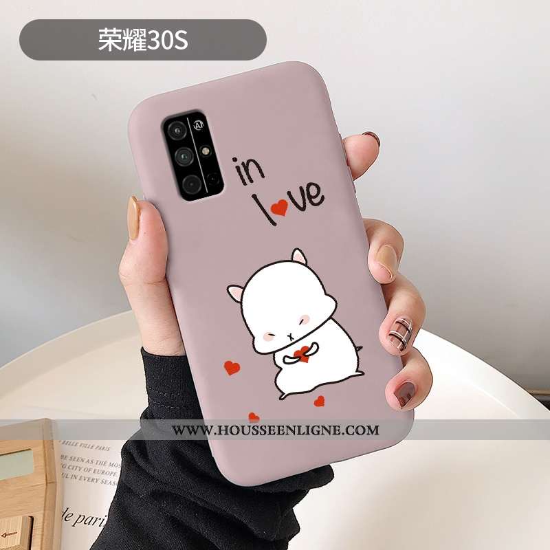 Étui Honor 30s Dessin Animé Ultra Frais Rose Amour Téléphone Portable Incassable